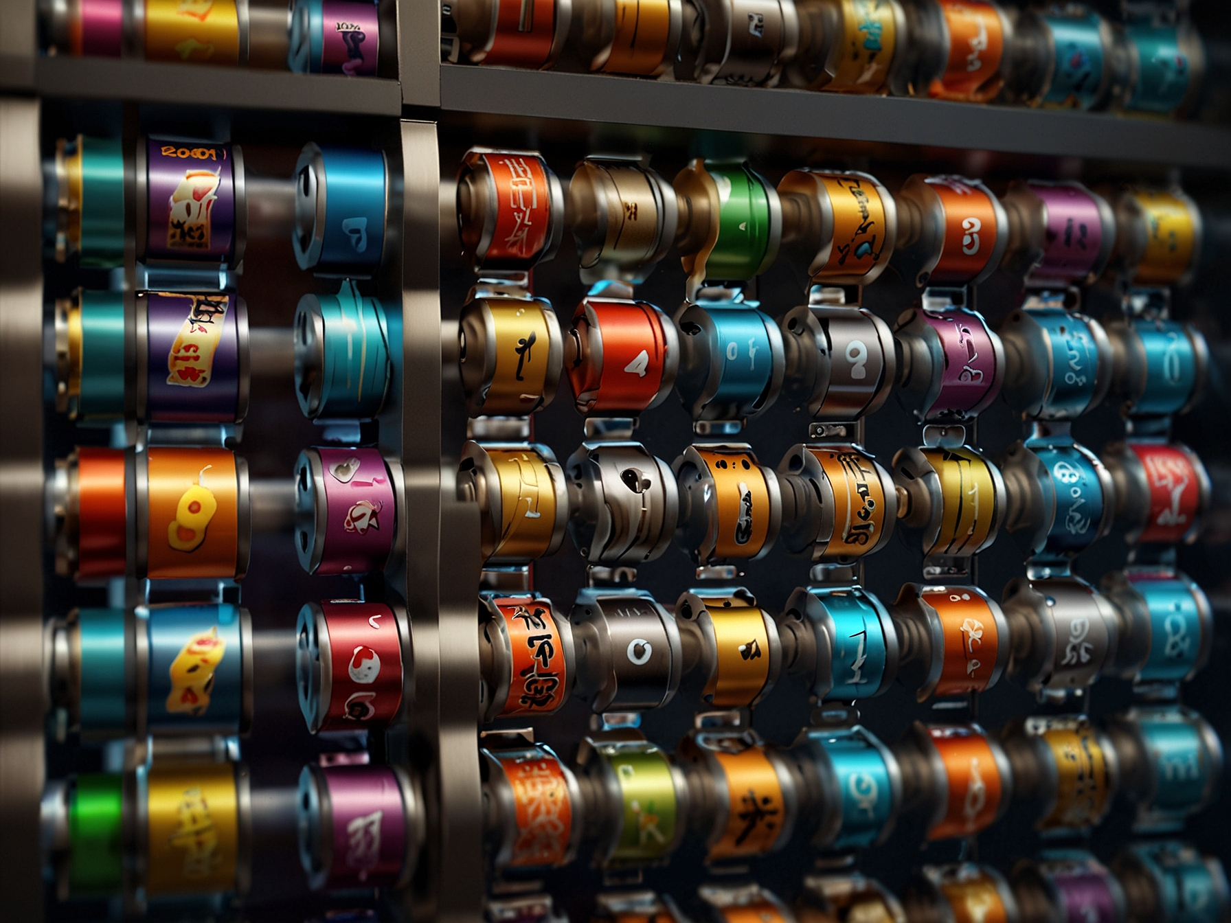 Variety of online slot reels