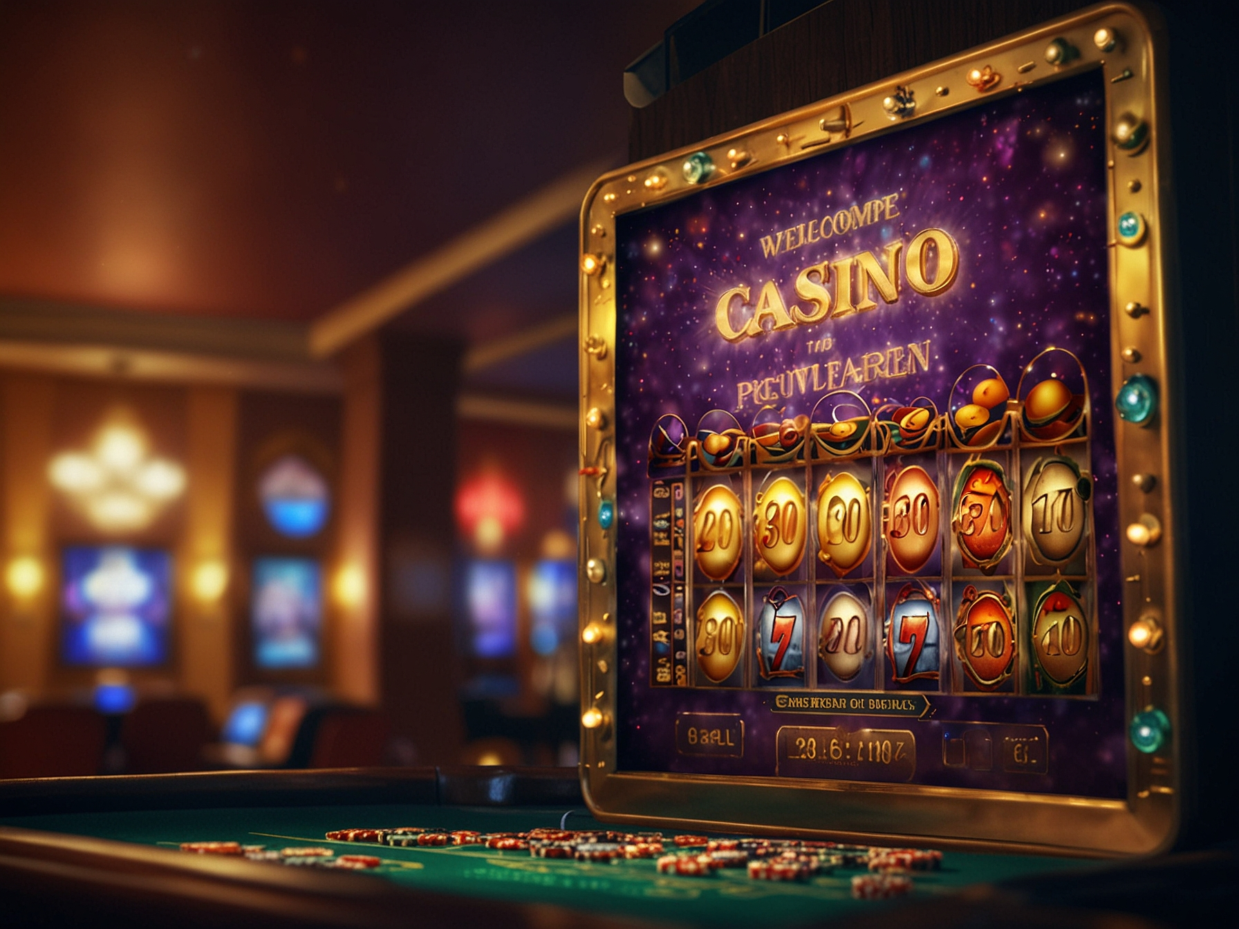 Promotional casino bonus banner