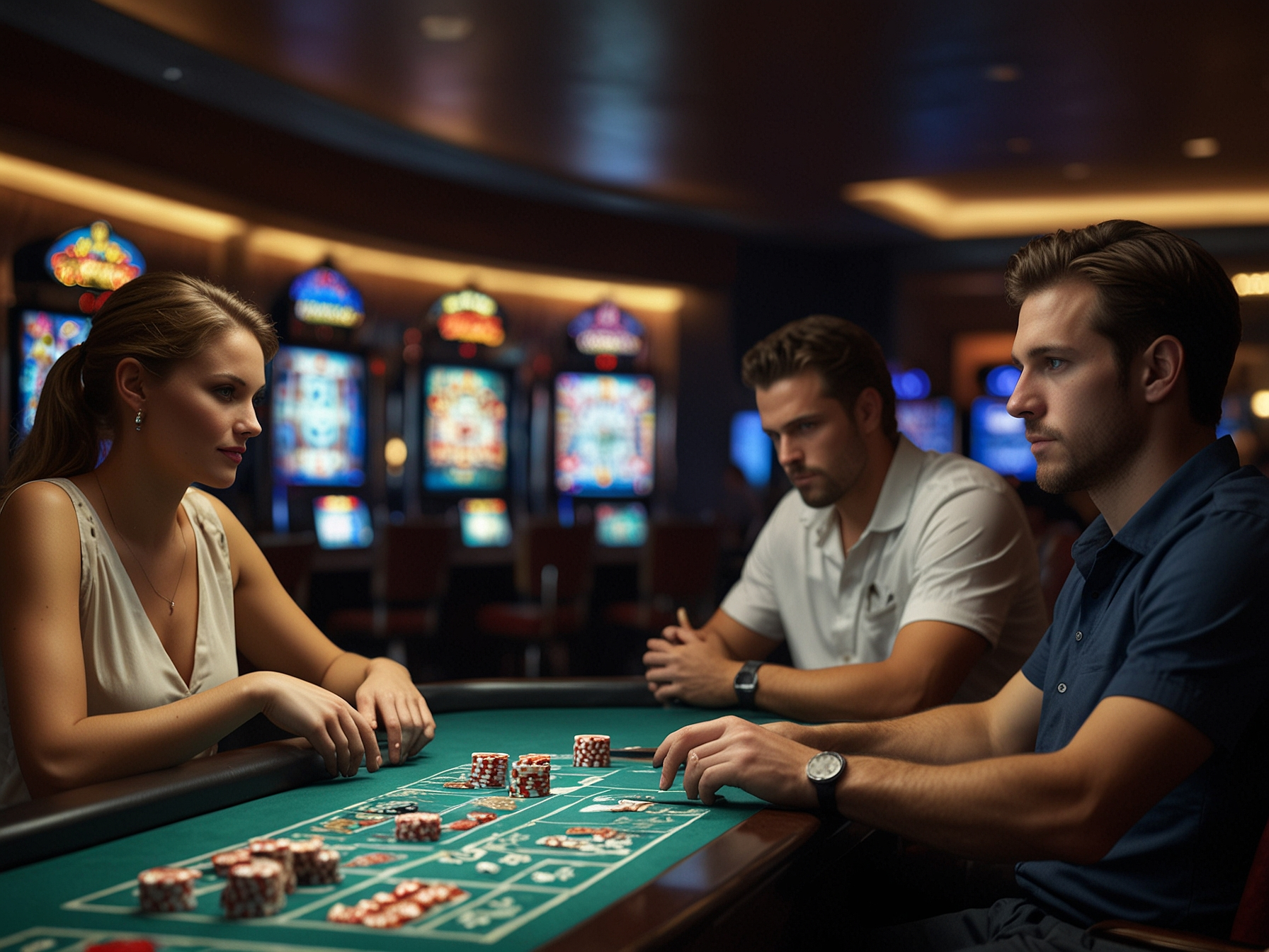 Players enjoying live casino and slot tournaments